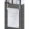 Adiroffice Cubicle Wall Rack for Blueprints, Gray, PK2 ADI618-GRY-2pk